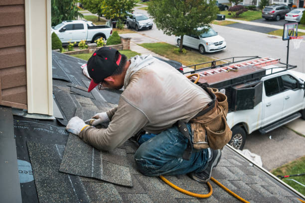 Professional Roof Replacement technician working in Pray, MT